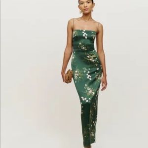 Reformation Frankie Silk Dress in Buena *NEW*